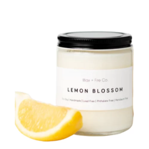 Wax + Fire Co. Lemon Blossom Soy Candle 3 Wax + Fire Co. Lemon Blossom Soy Candle